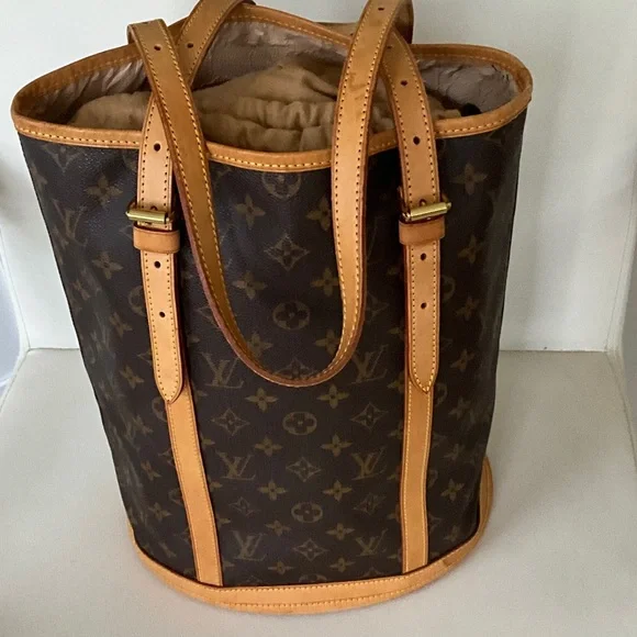 Louis Vuitton Monogram Bucket GM Tote Bag Brown - Picture 3 of 16